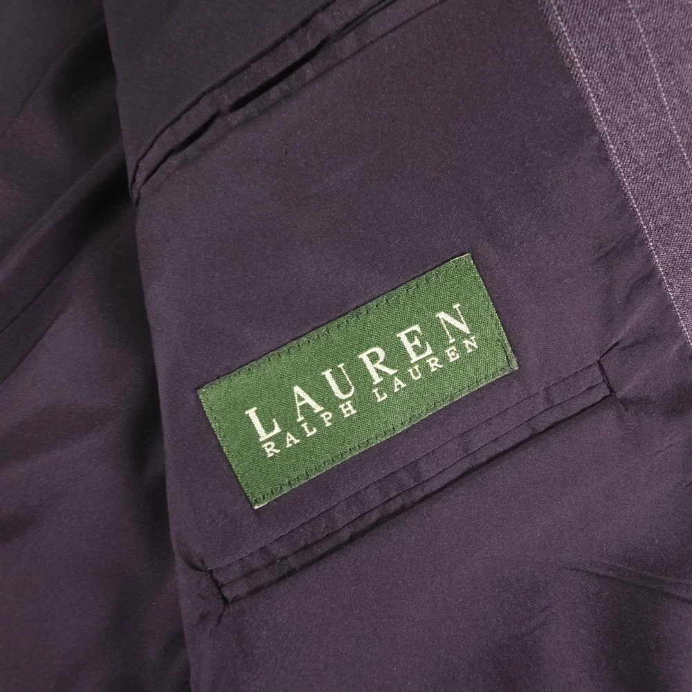 Ralph‎ Lauren Men's Gray 2-Button Wool Blazer Jacket Sport Coat